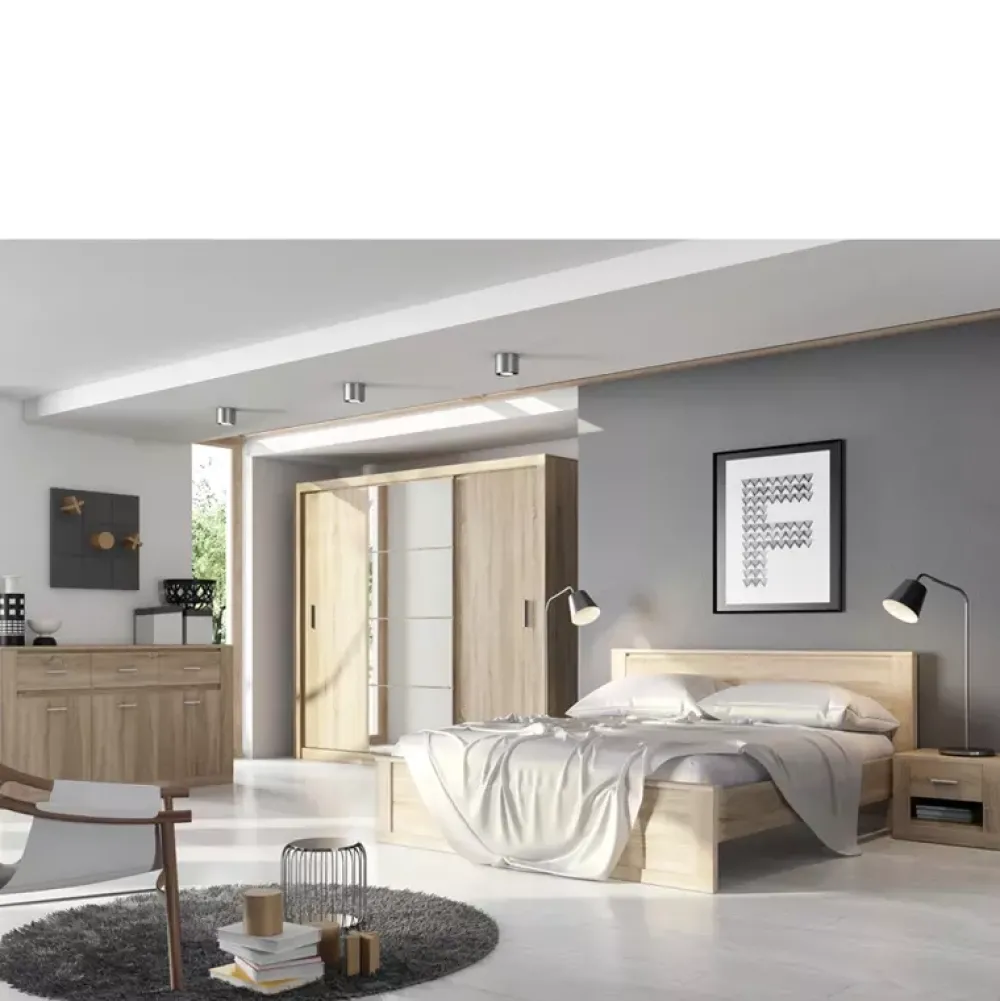 Zestawy Mebli Do Sypialni|Szafki Nocne>lenart. Szafka nocna do sypialni IDEA dąb shetland