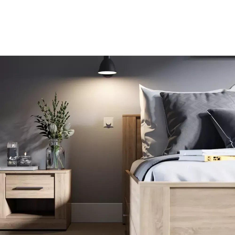 Zestawy Mebli Do Sypialni|Szafki Nocne>lenart. Szafka nocna do sypialni IDEA dąb shetland