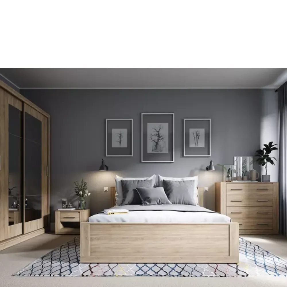 Zestawy Mebli Do Sypialni|Szafki Nocne>lenart. Szafka nocna do sypialni IDEA dąb shetland