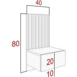 Szafki Nocne></noscript>Meblohand Szafka nocna z lamelami NELGARI