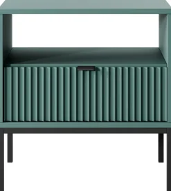 Szafki Nocne>PIASKI Szafka nocna z szufladą AVANTI ryflowany front labrador