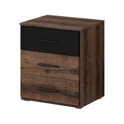 Zestawy Mebli Do Sypialni|Szafki Nocne>Helvetia Szafka nocna z szufladami 46 cm dąb monastery BETA