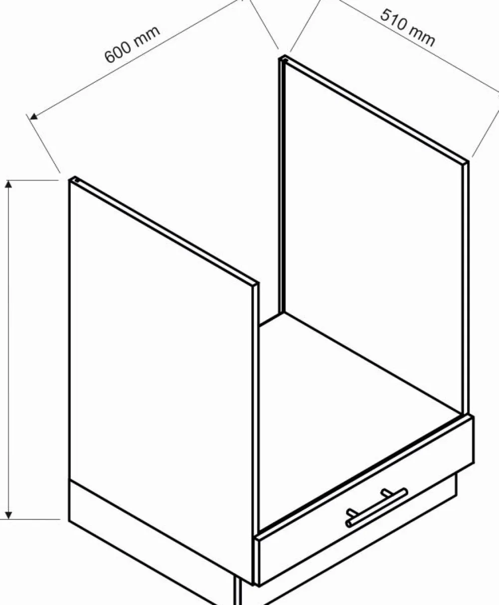 Meble Kuchenne>Stolkar Szafka pod kuchenkę gazową 60 cm dąb artisan CLARA