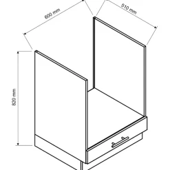 Meble Kuchenne>Stolkar Szafka pod piekarnik 60 ADELE