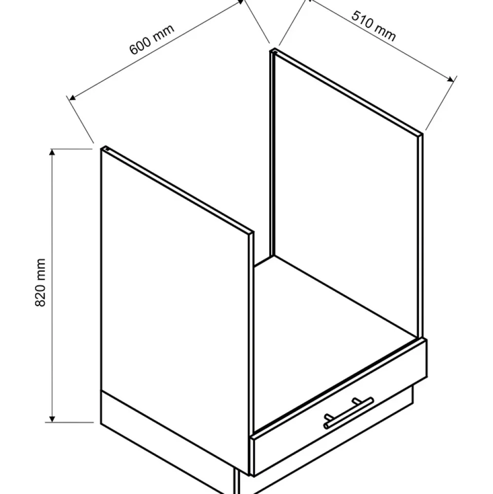 Meble Kuchenne>Stolkar Szafka pod piekarnik 60 ADELE