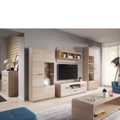 Szafki Rtv>LASKI Szafka pod telewizor 140 cm dąb sonoma LIBRA