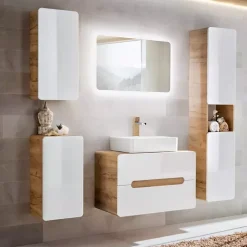 Meble Łazienkowe|Szafki Pod Umywalkę></noscript>COMAD Szafka pod umywalkę nablatową 80 cm AURELIO