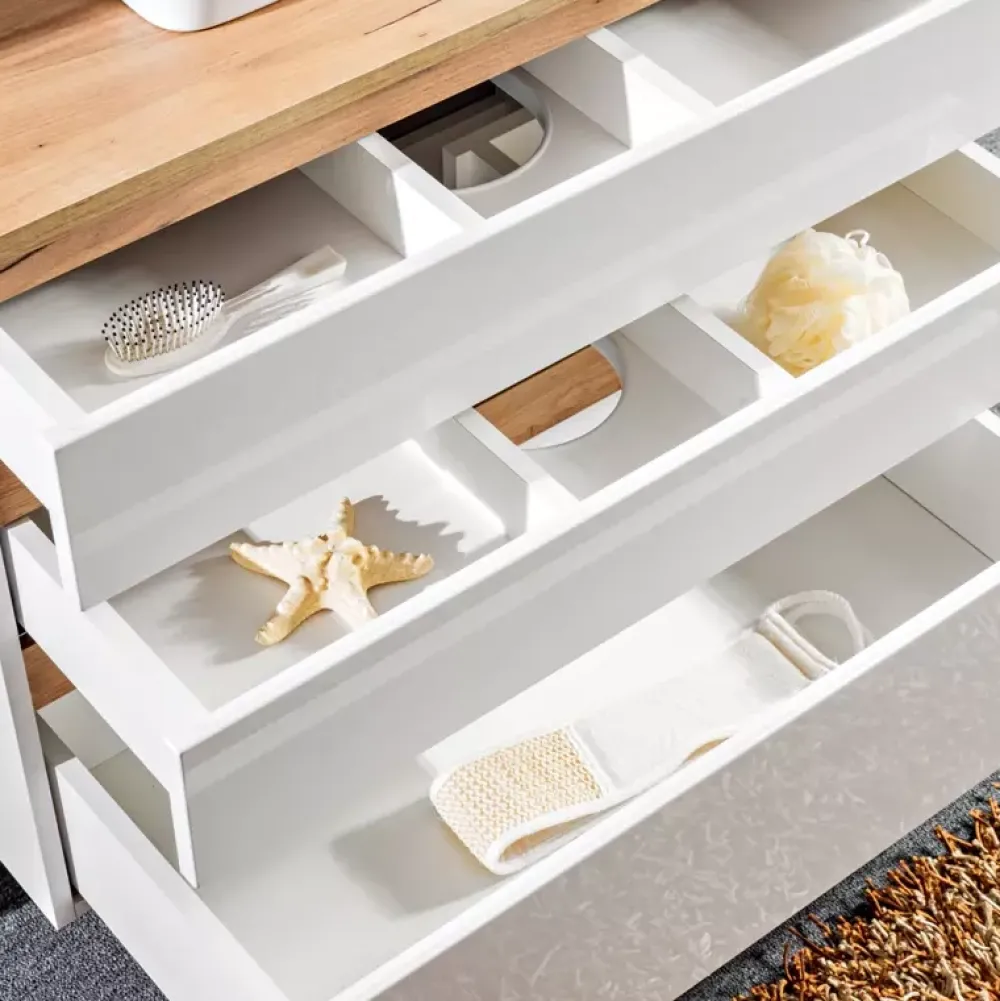 Meble Łazienkowe|Szafki Łazienkowe>COMAD Szafka pod umywalkę nablatową biała PELACCI