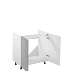 Meble Kuchenne>GAŁA MEBLE Szafka pod zlewozmywak 80 cm szary połysk ACELSIO