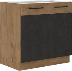 Meble Kuchenne>Lempert Szafka pod zlewozmywak 80 cm dąb lancelot VIKI