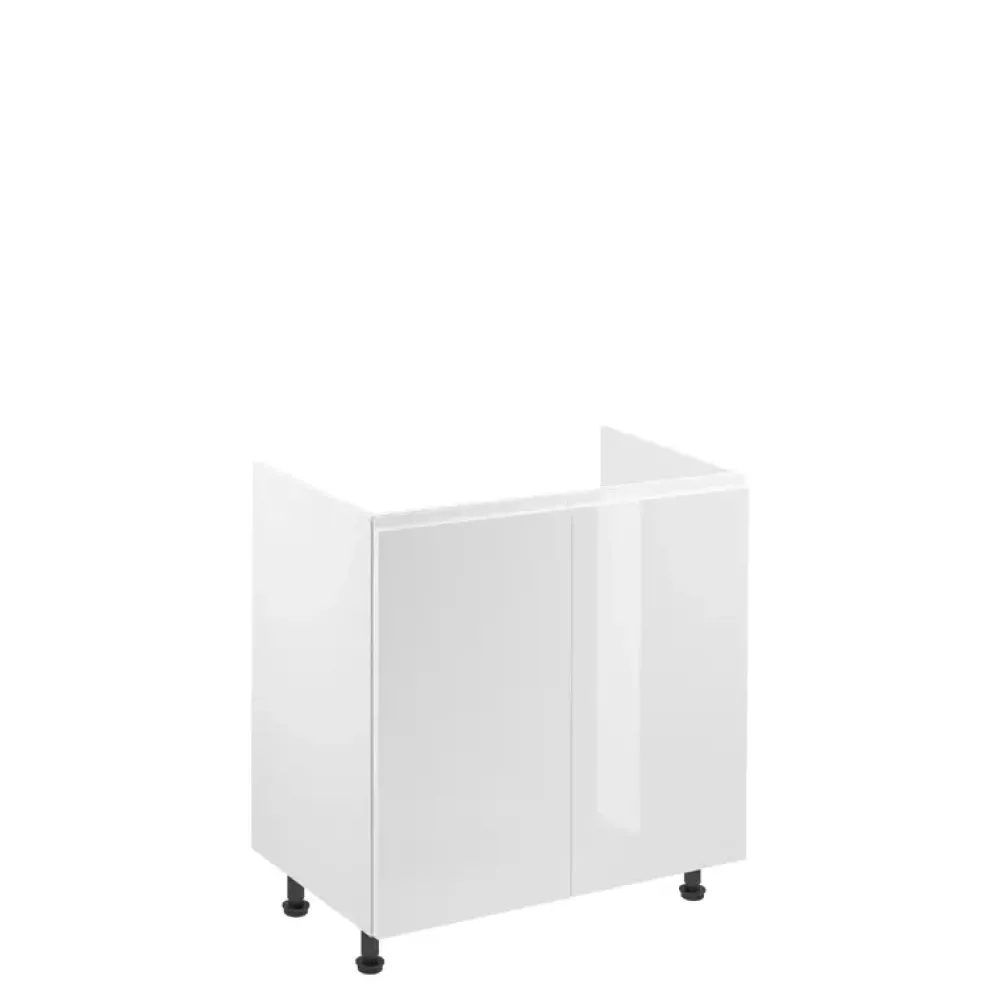 Meble Kuchenne>GAŁA MEBLE Szafka pod zlewozmywak 80 cm połysk ACELSIO biały
