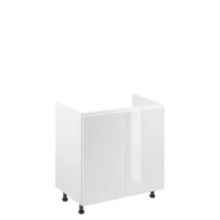 Meble Kuchenne>GAŁA MEBLE Szafka pod zlewozmywak 80 cm biały połysk ACELSIO