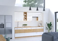 Meble Kuchenne>Lempert Szafka pod zlewozmywak Biały 80 cm AGATA