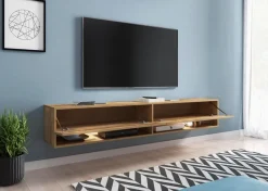 Szafki Rtv>BRATEX Szafka rtv 180 cm AROMA dąb wotan