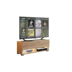 Zestawy Mebli Do Salonu|Szafki Rtv></noscript>BROMARKT Szafka RTV 105 cm dąb złoty QUAD dąb craft złoty