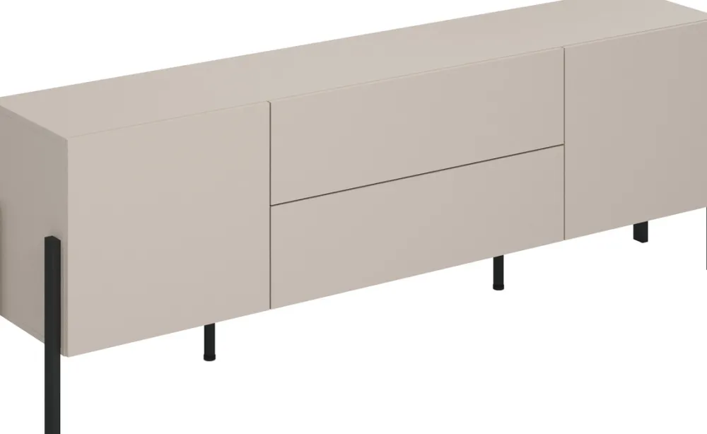 Zestawy Mebli Do Salonu|Szafki Rtv>Helvetia Szafka RTV 204 cm do salonu z szufladami JUKON kaszmir