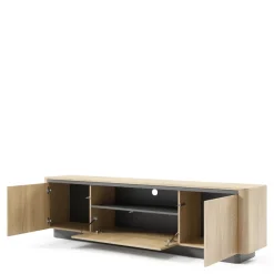 Szafki Rtv>LASKI Szafka RTV 200 cm do salonu dąb cremona TORDIO