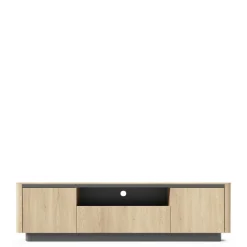 Szafki Rtv></noscript>LASKI Szafka RTV 200 cm do salonu dąb cremona TORDIO