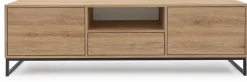 Szafki Rtv>Stolar Szafka RTV 160 cm do salonu pod telewizor z szafkami GENEWA dąb dziki