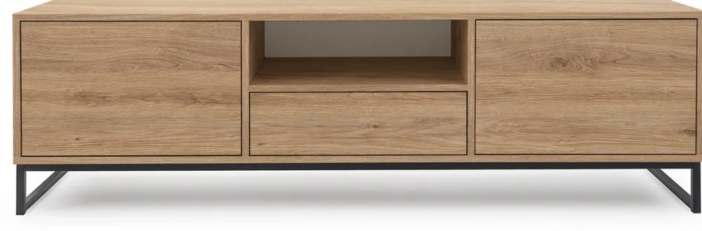 Szafki Rtv>Stolar Szafka RTV 160 cm do salonu pod telewizor z szafkami GENEWA dąb dziki