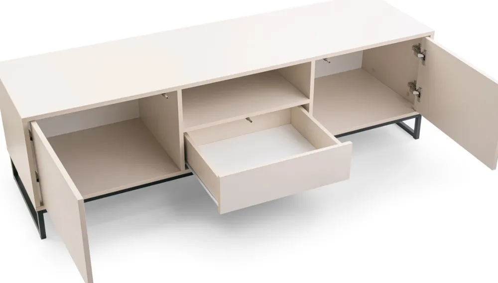 Szafki Rtv>Stolar Szafka RTV 160 cm do salonu pod telewizor z szafkami GENEWA dąb dziki