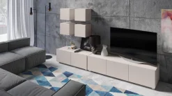 Zestawy Mebli Do Salonu|Szafki Rtv>GiB Meble Szafka RTV 100 cm do salonu MODERN kaszmir