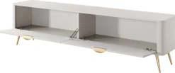 Zestawy Mebli Do Salonu|Szafki Rtv>LASKI Szafka RTV 200 cm LEONTE kaszmir