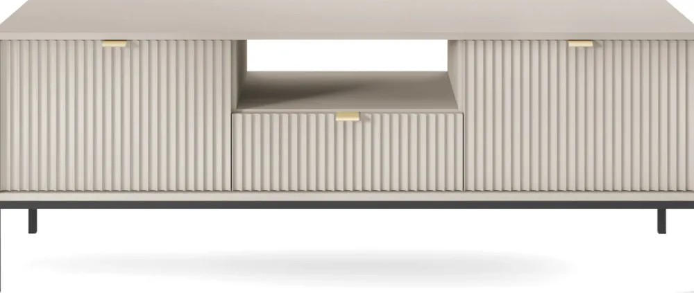 Szafki Rtv|Zestawy Mebli Do Salonu>PIASKI Szafka RTV pod telewizor 154 cm do salonu AVANTI cashmere kaszmir