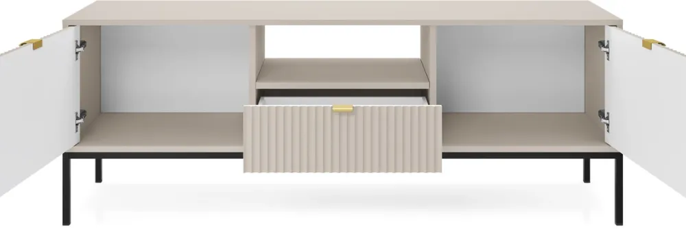 Szafki Rtv|Zestawy Mebli Do Salonu>PIASKI Szafka RTV pod telewizor 154 cm do salonu AVANTI cashmere kaszmir