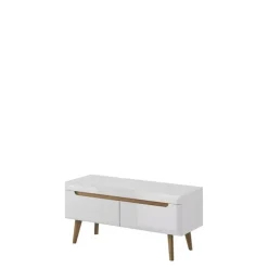 Szafki Rtv>PIASKI Szafka RTV biała nowoczesna 107 cm RENI