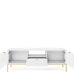 Zestawy Mebli Do Salonu|Szafki Rtv>PIASKI Szafka RTV biała nowoczesna AVANTI biały