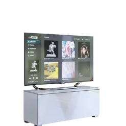 Zestawy Mebli Do Salonu|Szafki Rtv>BROMARKT Szafka RTV połysk 105 cm PREMIUM biały