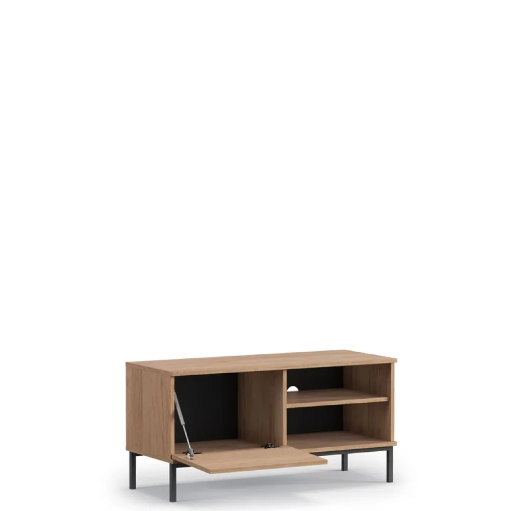 Szafki Rtv>GiB Meble Szafka RTV Czarna QUARTE czarny