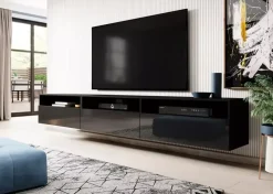 Szafki Rtv></noscript>Helvetia Szafka rtv połysk BARRET czarny