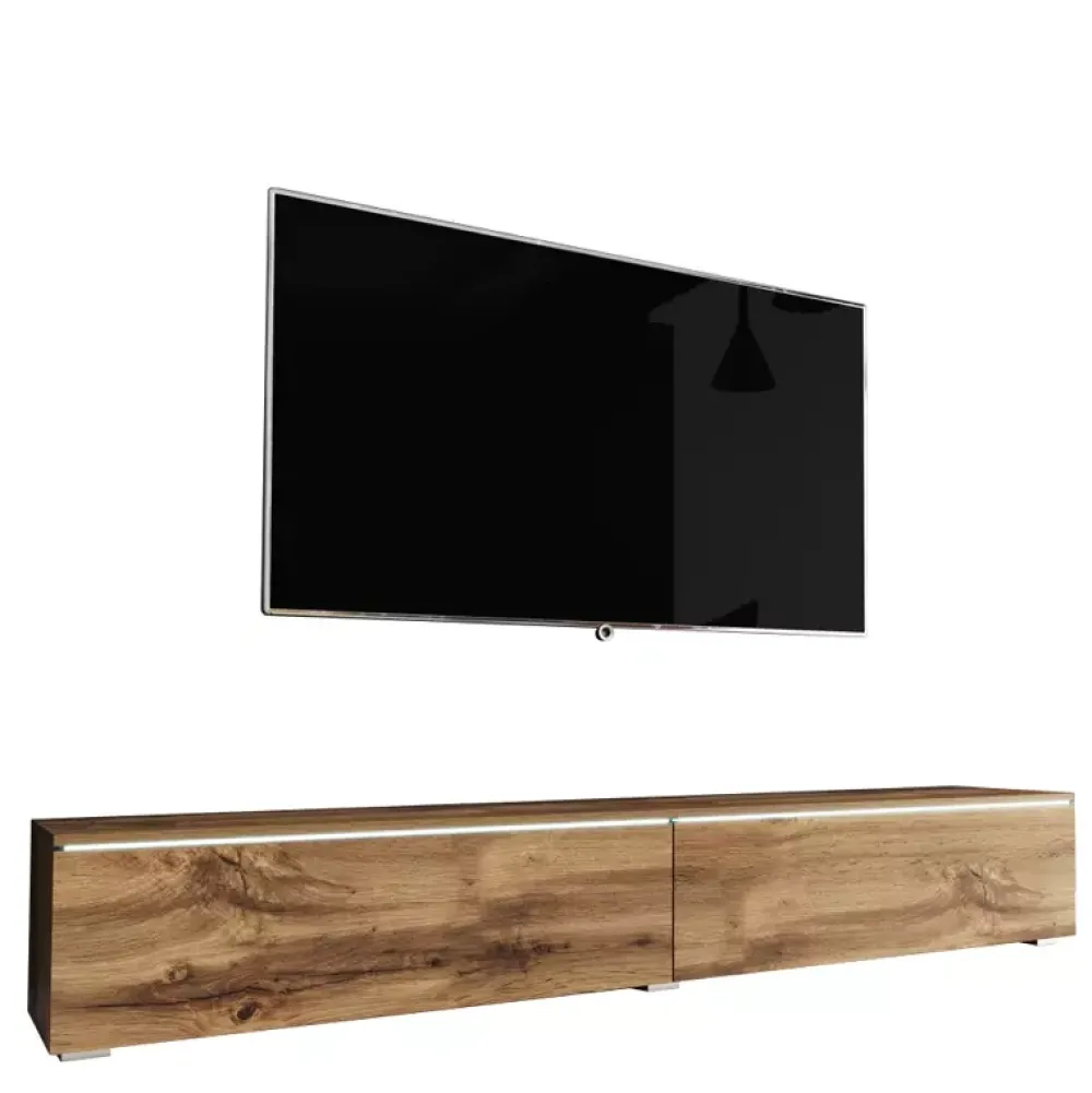 Szafki Rtv>BRATEX Szafka rtv 180 cm BROMI dąb wotan