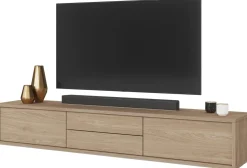 Szafki Rtv>Helvetia Szafka RTV do salonu nowoczesna wisząca 180 cm FRIDA dąb olejowany
