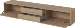 Szafki Rtv>Helvetia Szafka RTV do salonu nowoczesna wisząca 180 cm FRIDA dąb olejowany