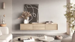 Szafki Rtv></noscript>Helvetia Szafka RTV do salonu nowoczesna wisząca 180 cm FRIDA dąb olejowany