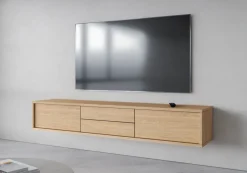 Szafki Rtv></noscript>Helvetia Szafka RTV do salonu nowoczesna wisząca 180 cm FRIDA dąb olejowany