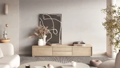 Szafki Rtv></noscript>Helvetia Szafka RTV do salonu nowoczesna wisząca 180 cm FRIDA dąb olejowany