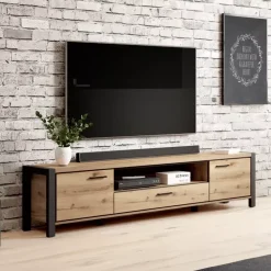 Szafki Rtv></noscript>Helvetia Szafka RTV do salonu nowoczesna 210 cm ANGELINO