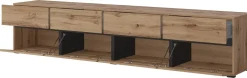 Szafki Rtv>Helvetia Szafka RTV do salonu pod telewizor 225 cm z szufladami CROSS