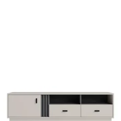 Zestawy Mebli Do Salonu|Szafki Rtv>MEBLAR Szafka RTV do salonu z szufladami 155 cm kaszmir AGRA