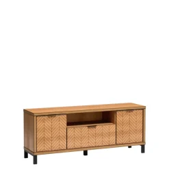 Szafki Rtv>JARSTOL Szafka RTV duża z szufladą FONETTI dąb karmel