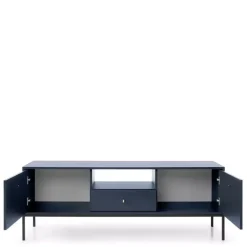 Szafki Rtv>PIASKI Szafka RTV na nóżkach MONTI granat granatowy