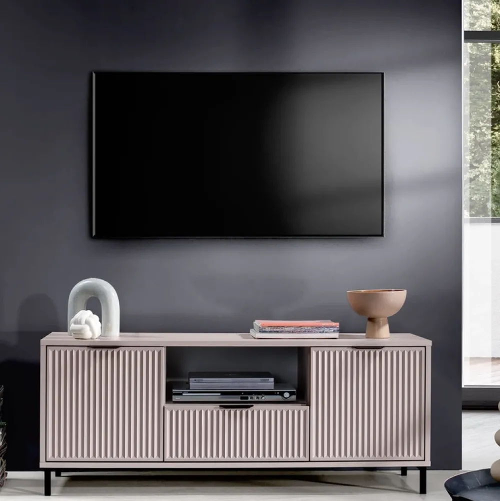 Zestawy Mebli Do Salonu|Szafki Rtv>JARSTOL Szafka RTV nowoczesna do salonu LATINA kaszmir