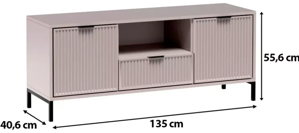 Zestawy Mebli Do Salonu|Szafki Rtv>JARSTOL Szafka RTV nowoczesna do salonu LATINA kaszmir