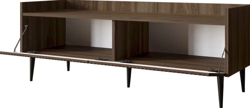 Szafki Rtv|Zestawy Mebli Do Salonu>JUREK Szafka RTV nowoczesna w kolorze 121 cm ASPERO orzech