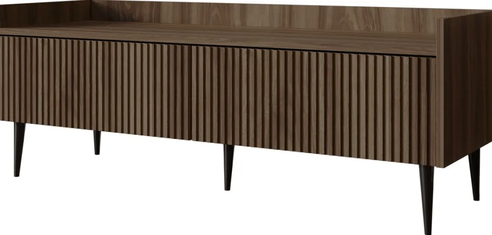 Szafki Rtv|Zestawy Mebli Do Salonu>JUREK Szafka RTV nowoczesna w kolorze 121 cm ASPERO orzech