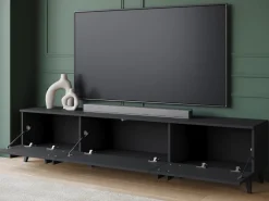 Zestawy Mebli Do Salonu|Szafki Rtv>BRATEX Szafka RTV pod telewizor 180 cm HOMELY czarny grafit
